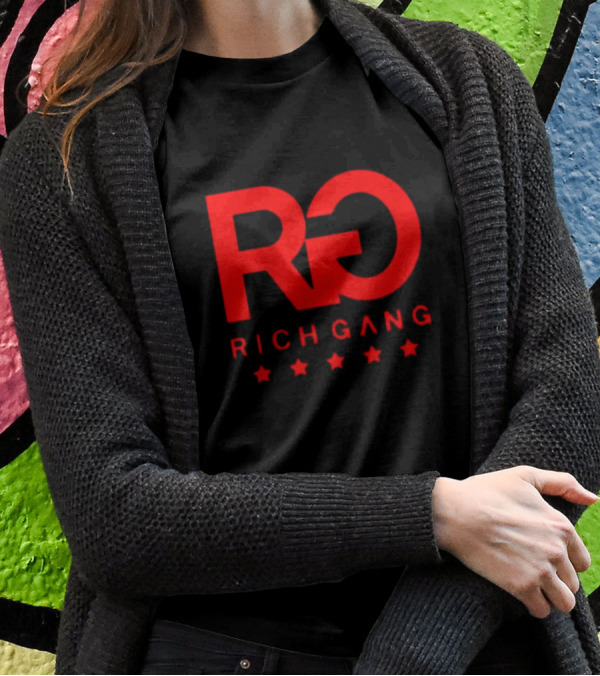 Rich Gang Logo RG Five Stars T-Shirt