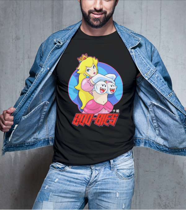 Princess Peach Boo-Bies ピーチ姫 T-Shirt
