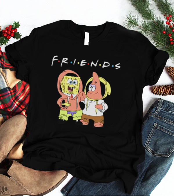 Spongebob Patrick Friends Hoodie Style Tribute To Iconic TV Show T-Shirt