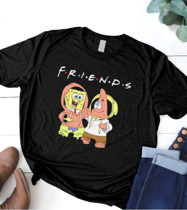 Spongebob Patrick Friends Hoodie Style Tribute To Iconic TV Show T-Shirt