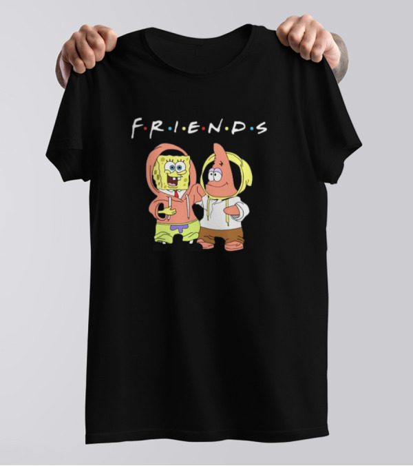 Spongebob Patrick Friends Hoodie Style Tribute To Iconic TV Show T-Shirt