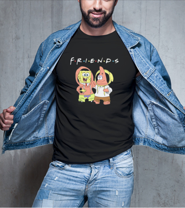 Spongebob Patrick Friends Hoodie Style Tribute To Iconic TV Show T-Shirt