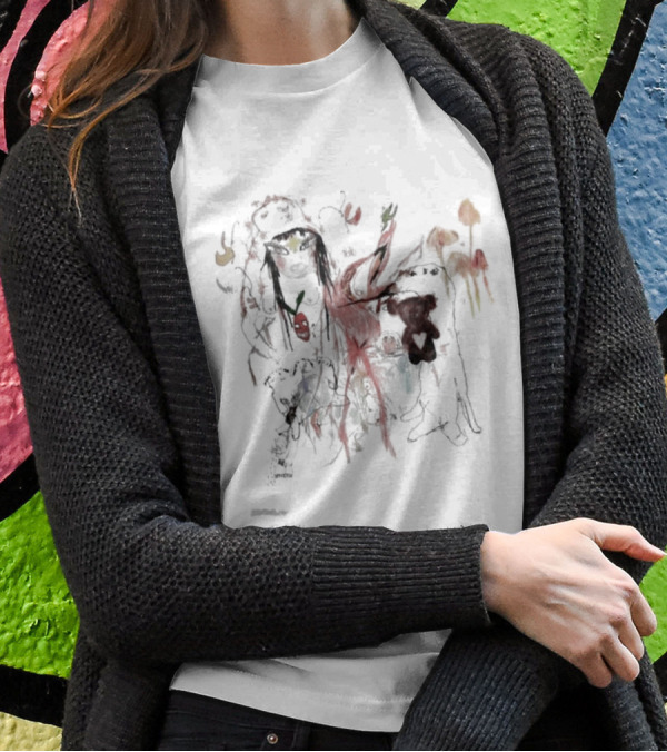 Beabadoobee Beatopia Unique Abstract Imagery With Bears And Fruits T-Shirt