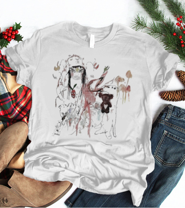 Beabadoobee Beatopia Unique Abstract Imagery With Bears And Fruits T-Shirt