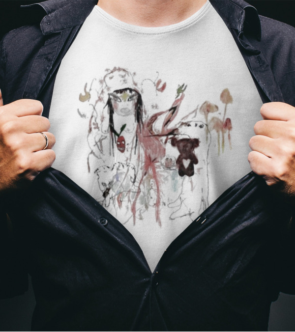 Beabadoobee Beatopia Unique Abstract Imagery With Bears And Fruits T-Shirt