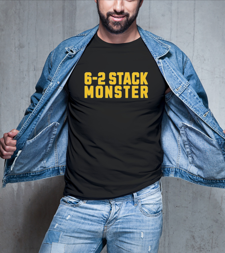 6-2 Stack Monster Football Defense Strategy T-Shirt
