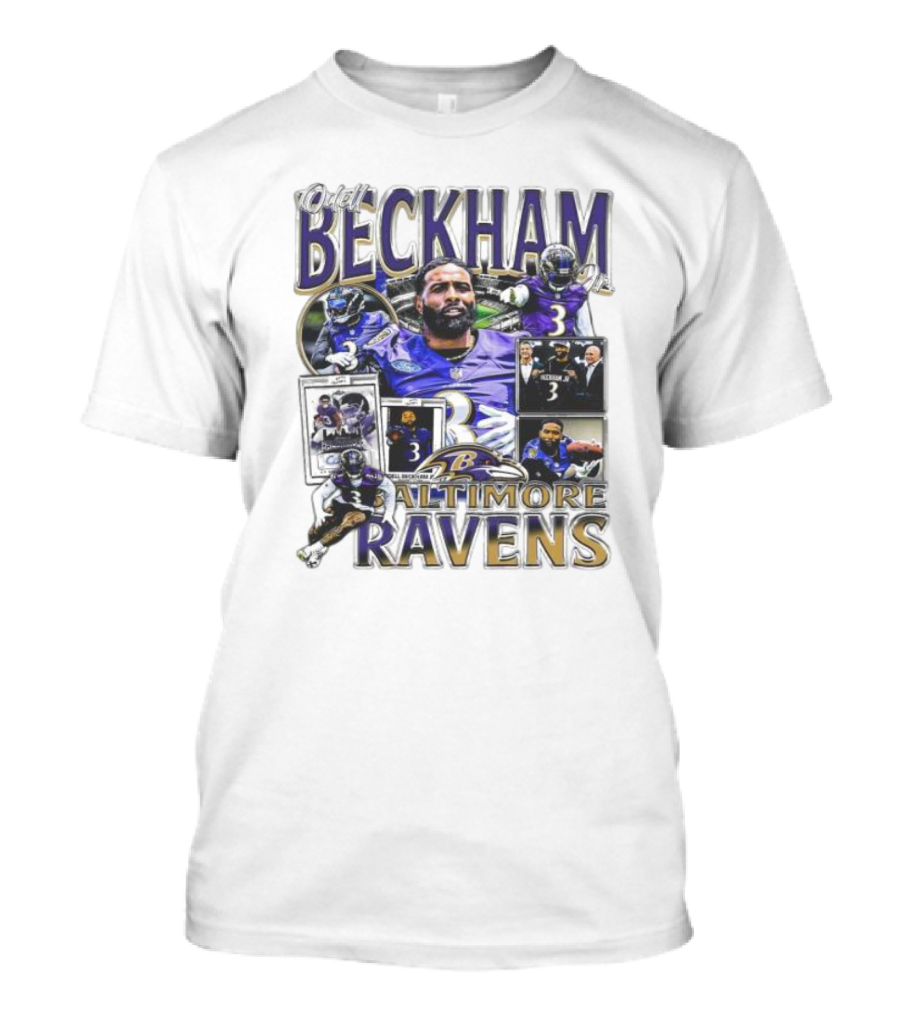 Odell Beckham Baltimore Ravens Highlight Images T-Shirt