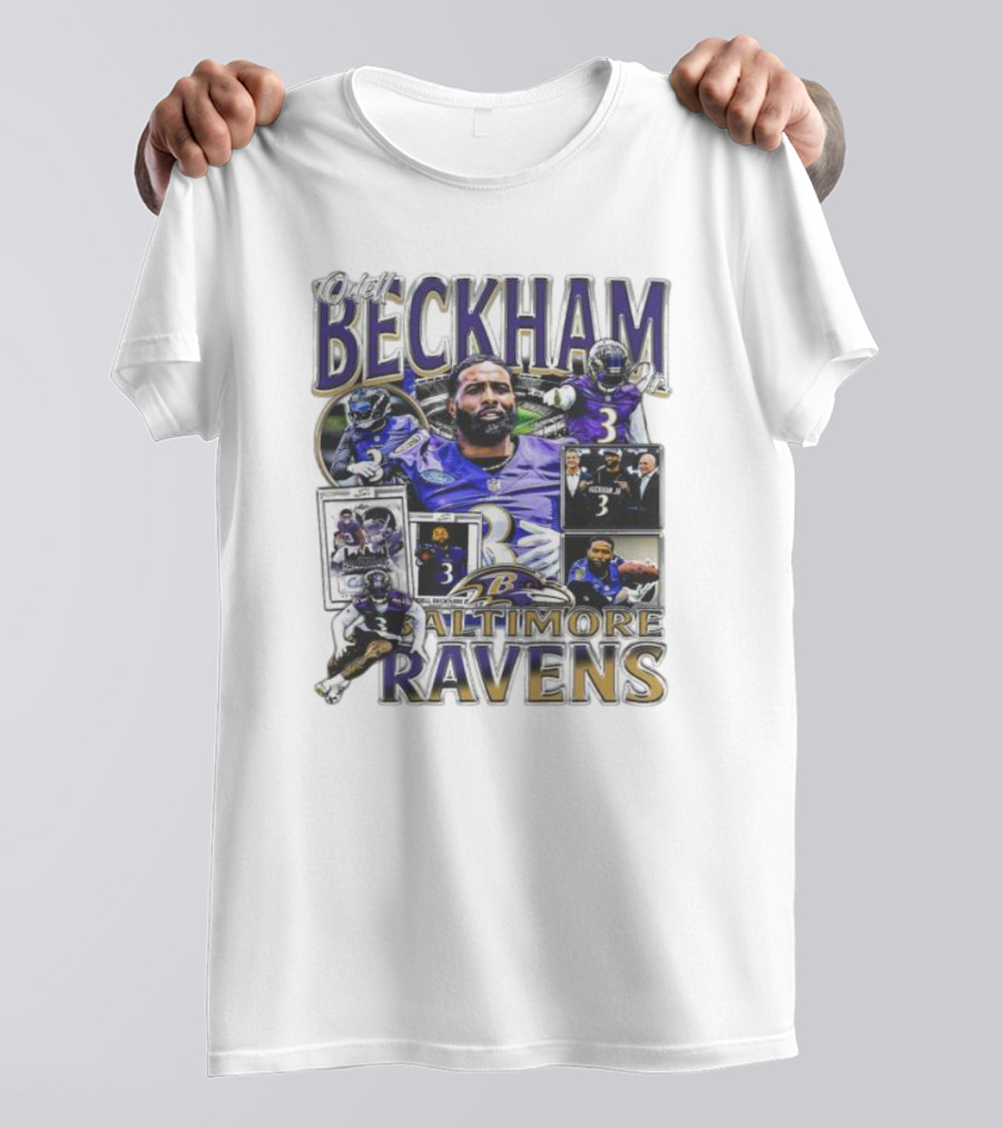 Odell Beckham Baltimore Ravens Highlight Images T-Shirt