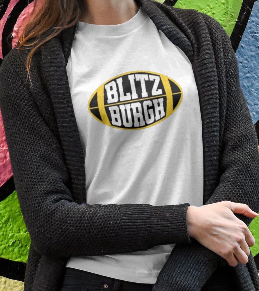 Blitz Burgh Football Logo Steelers T-Shirt