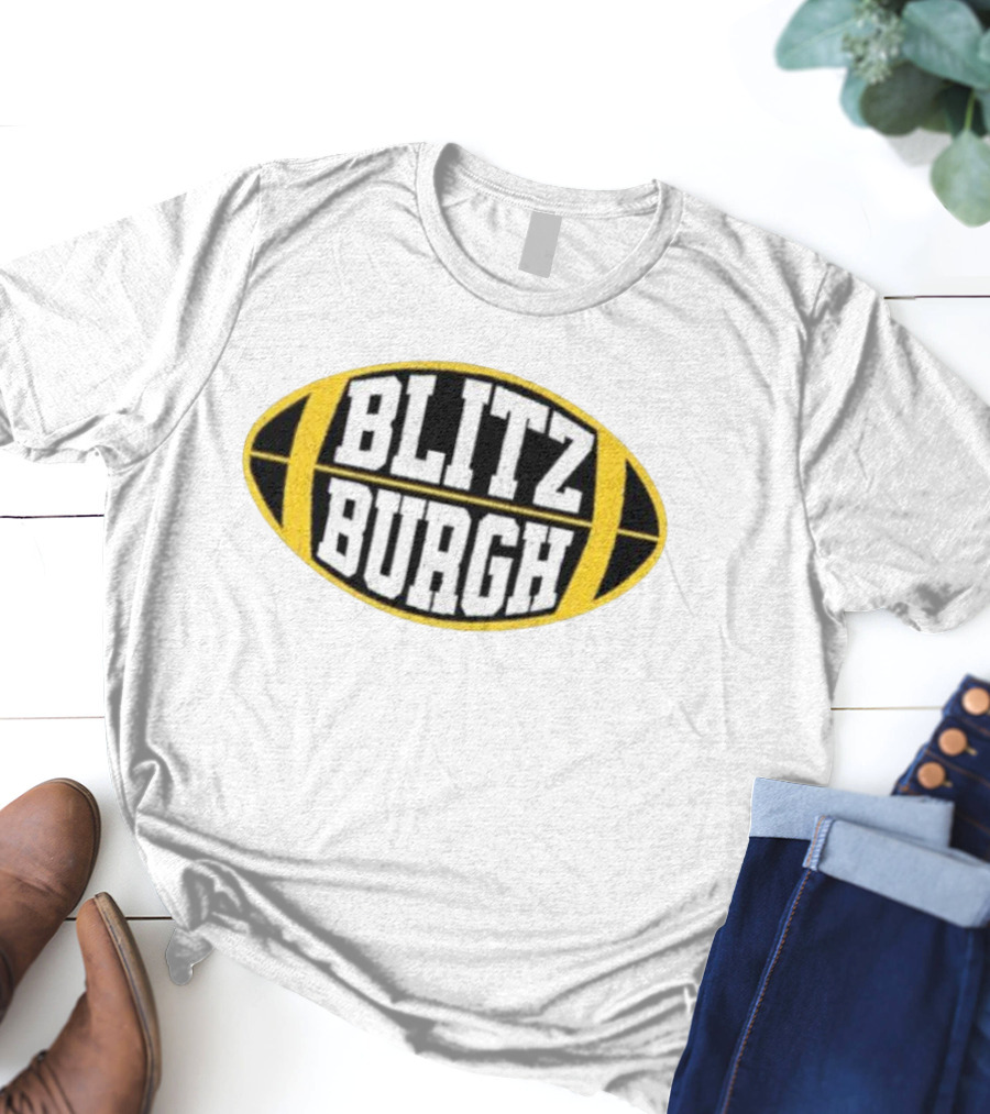 Blitz Burgh Football Logo Steelers T-Shirt