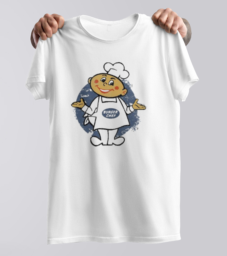 Burger Chef Cartoon Character Vintage Nostalgia T-Shirt