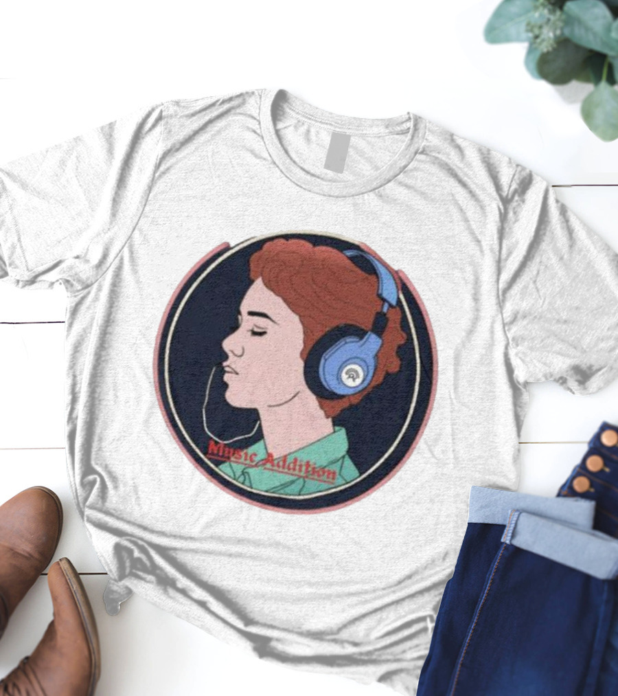Music Addition Groove In Style Headphone Harmony For Enthusiasts T-Shirt