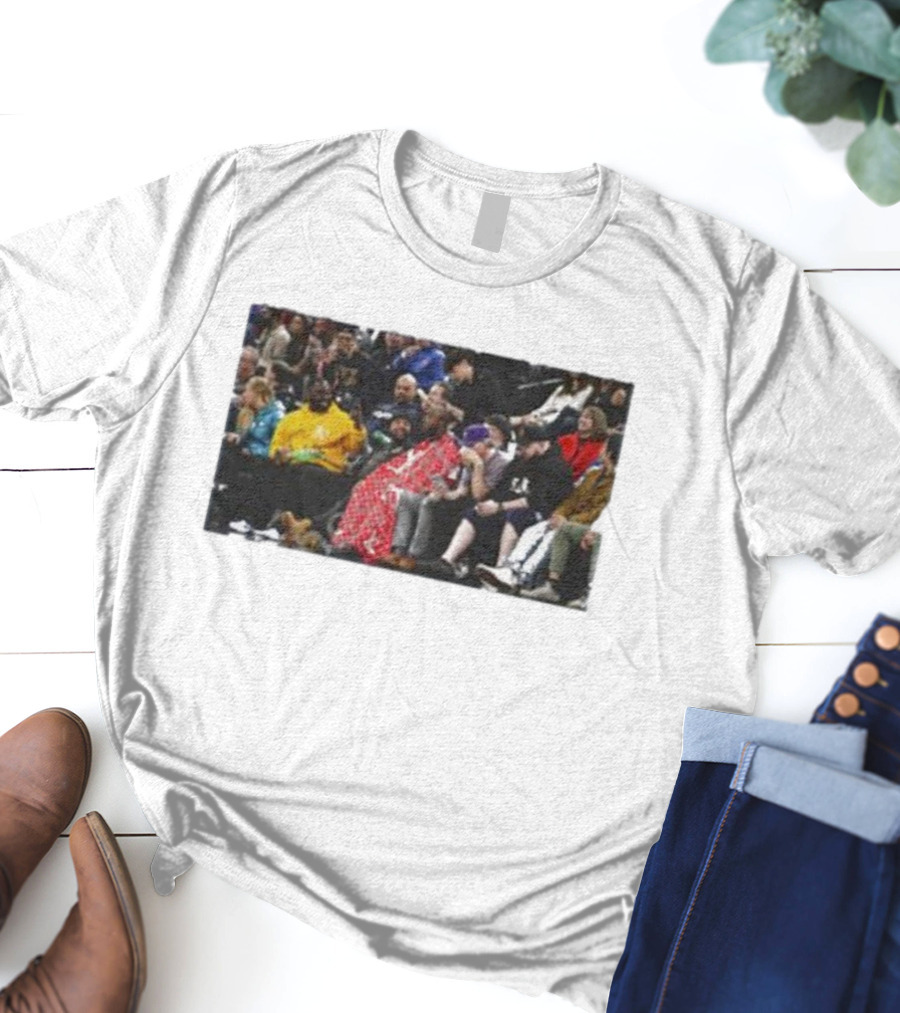 Jidion Getting A Haircut Courtside At NBA Game T-Shirt