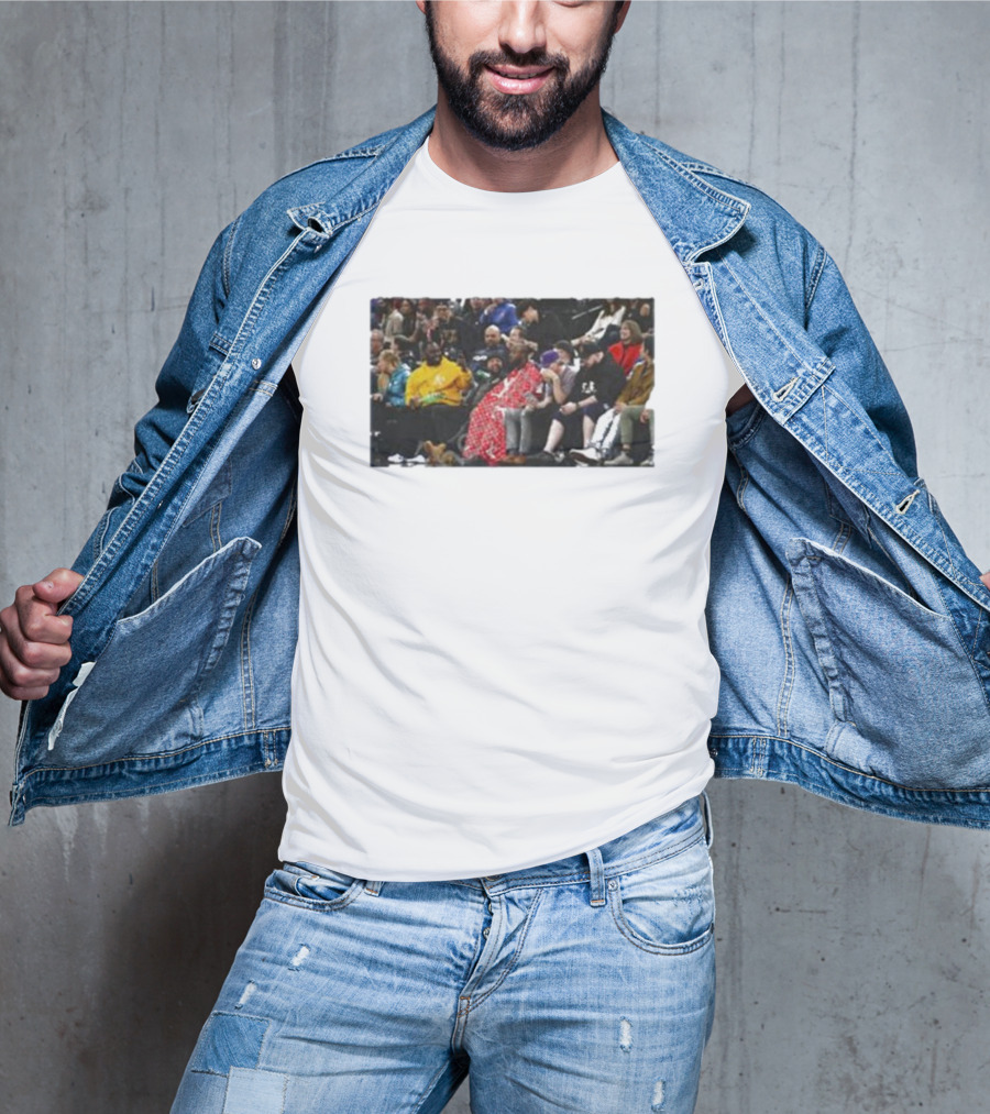 Jidion Getting A Haircut Courtside At NBA Game T-Shirt