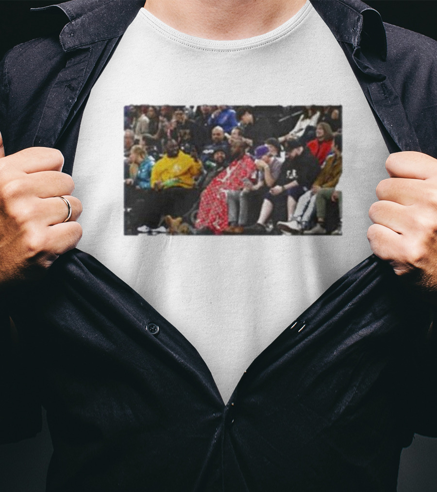Jidion Getting A Haircut Courtside At NBA Game T-Shirt