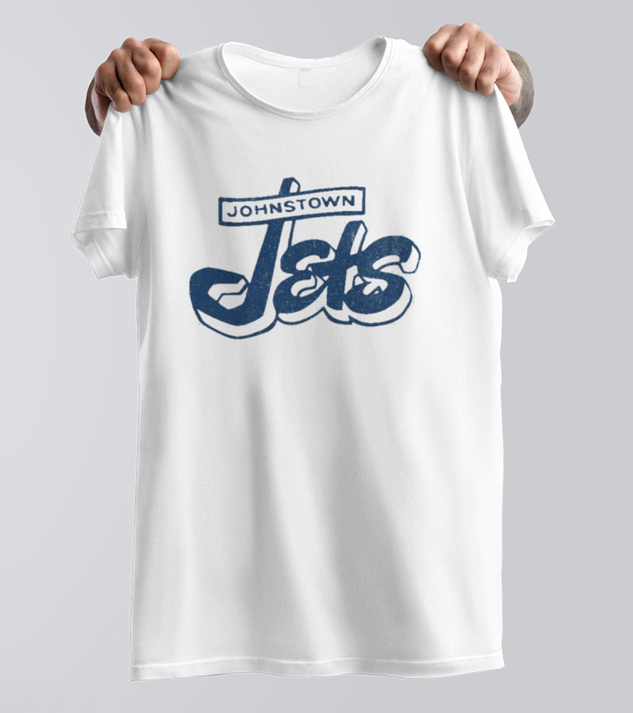 Johnstown Jets Hockey 1950s Retro Script T-Shirt