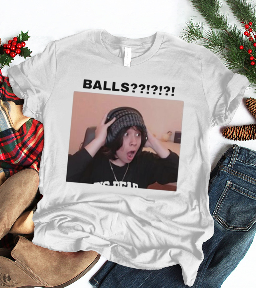 Liz Qcktycult Balls Quackity Reaction Surprise Image T-Shirt