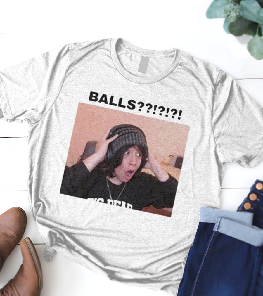Liz Qcktycult Balls Quackity Reaction Surprise Image T-Shirt