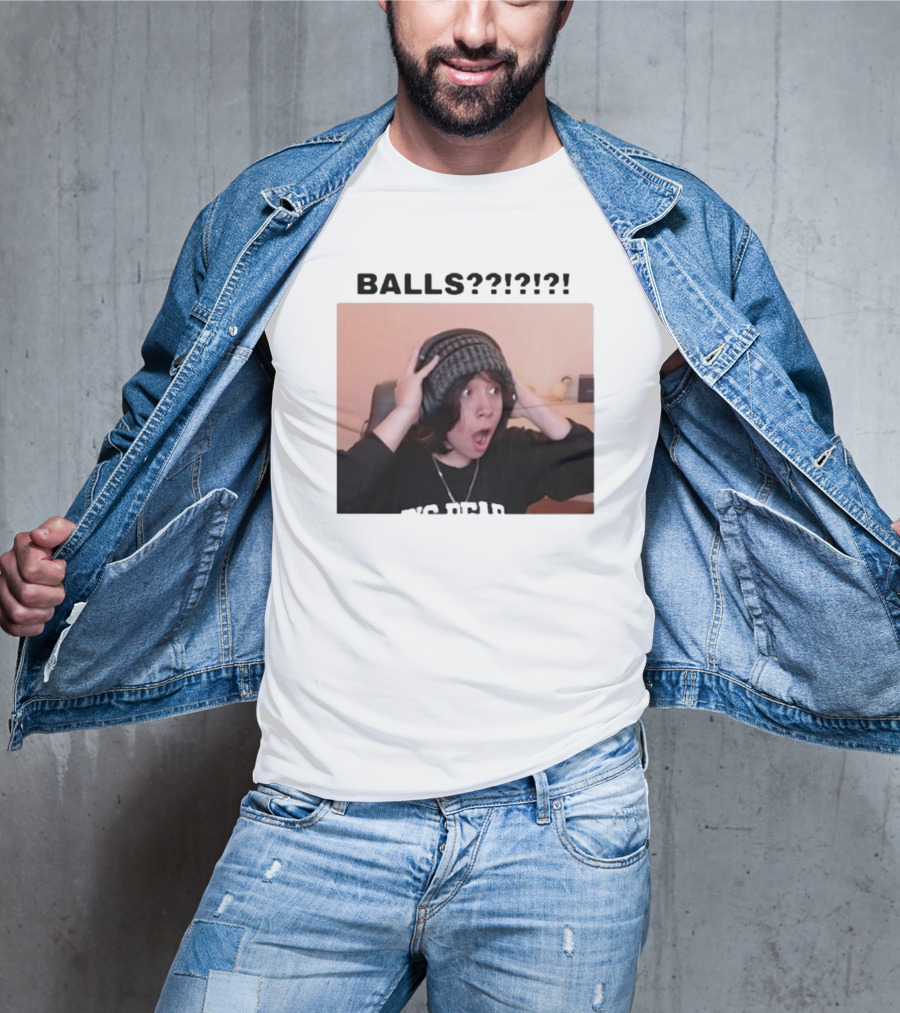 Liz Qcktycult Balls Quackity Reaction Surprise Image T-Shirt