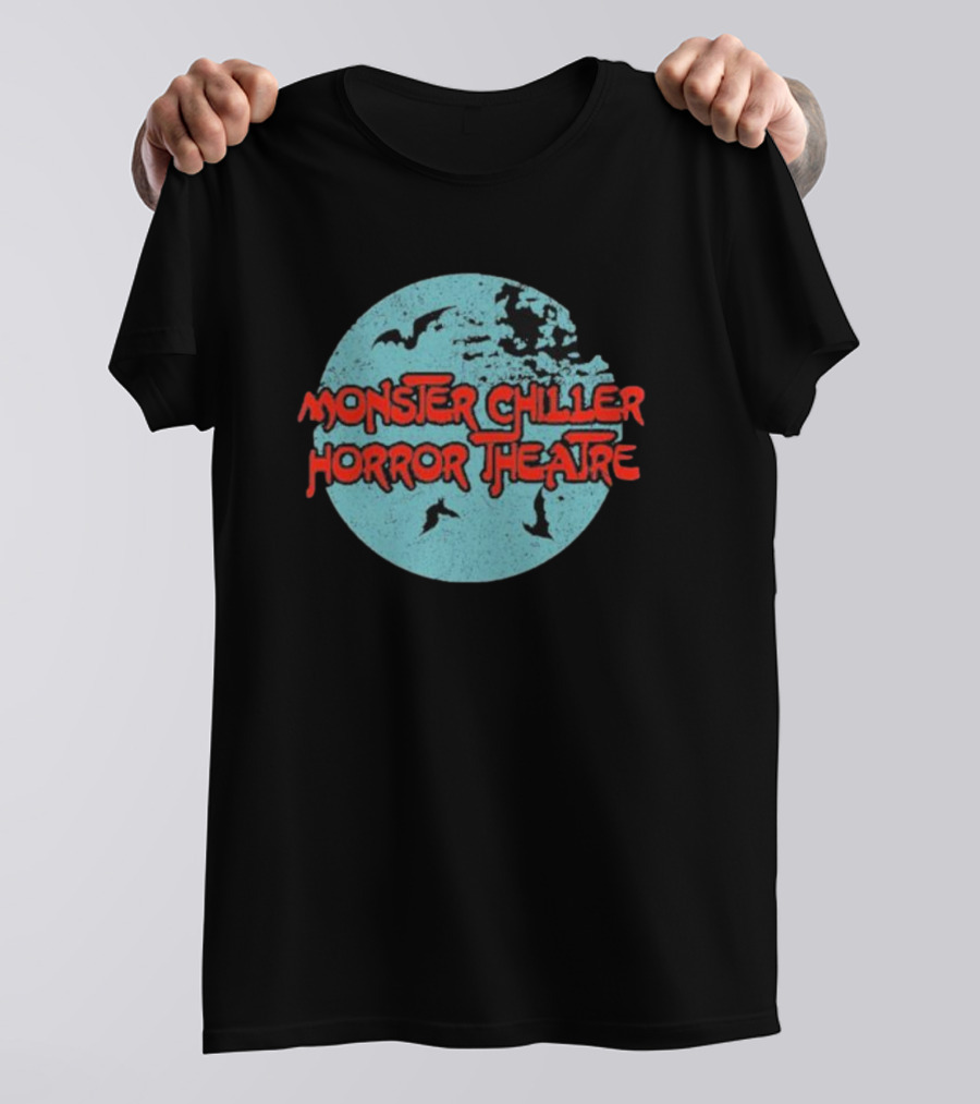 Monster Chiller Horror Theatre Moon Bats T-Shirt