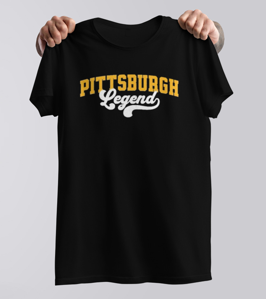 Pittsburgh Legend Classic Yellow And White T-Shirt