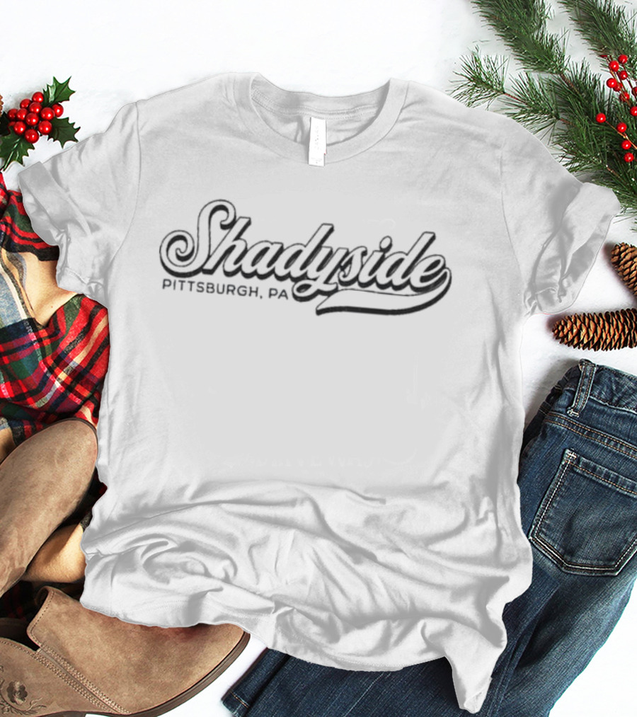 Shadyside Pittsburgh Pa Classic Script T-Shirt