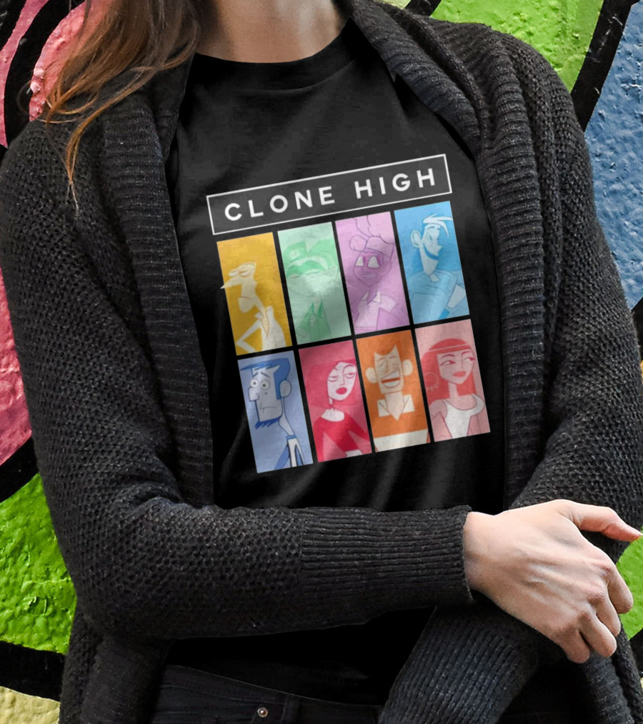 Tara Billinger Clone High Colorful Character Grid T-Shirt