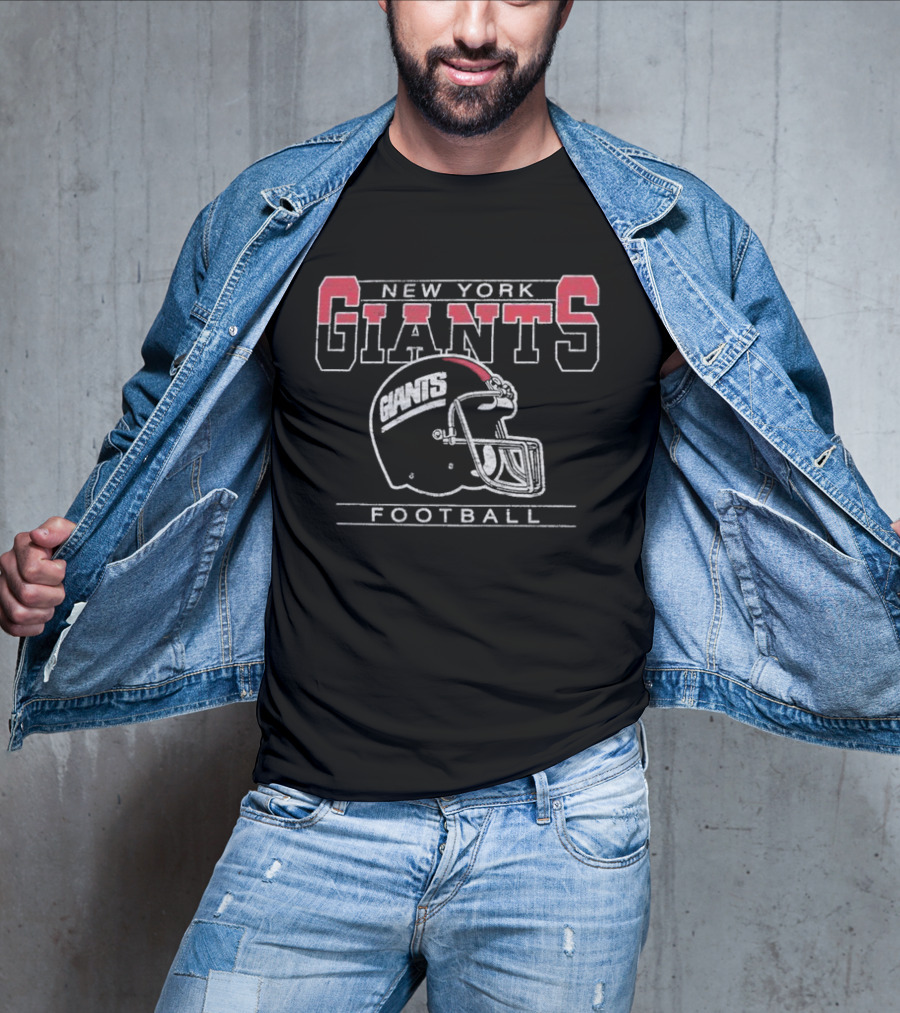 New York Giants Franklin Navy Football Helmet Logo 47 Brand T-Shirt