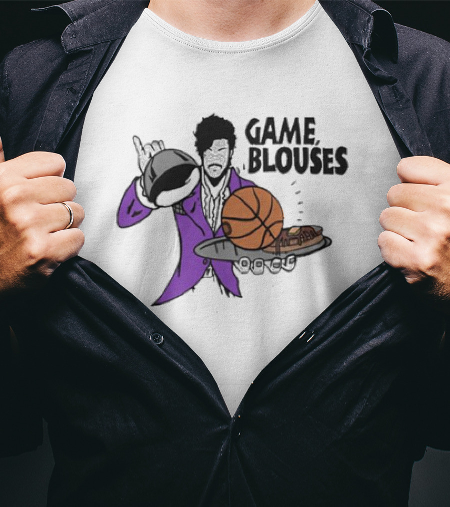 Game Blouses Basketball And Pancakes Purple Jacket T-Shirt