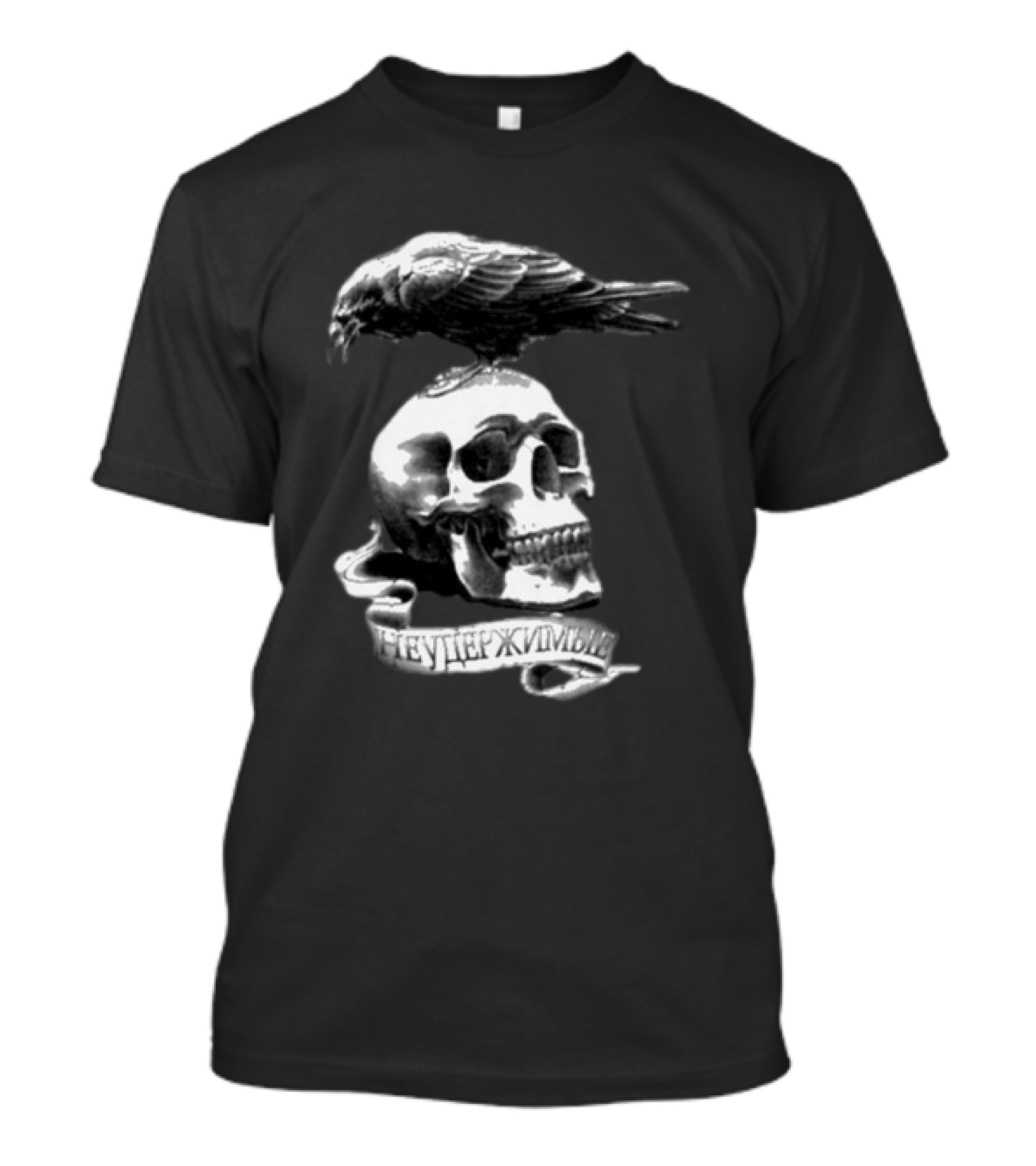 Sylvester Stallone Skull And Crow Bird The Expendables Неудержимый T-Shirt