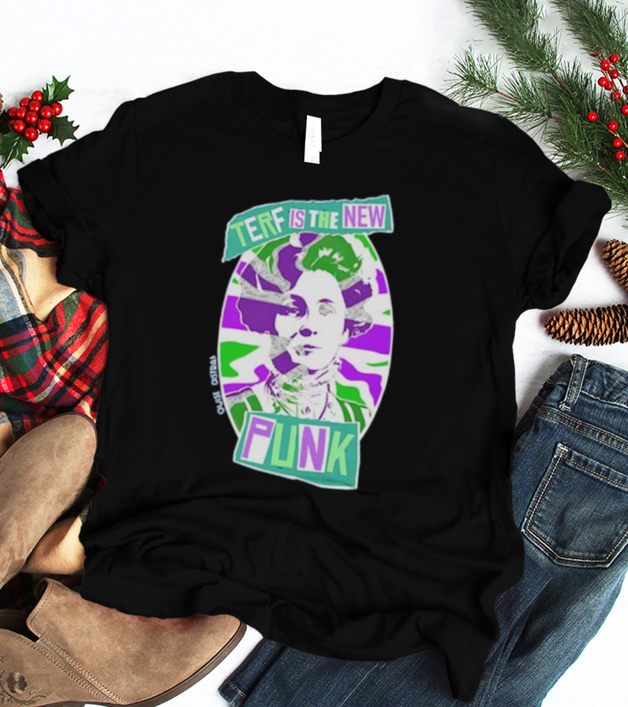 TERF Is The New Punk Emmeline Image Oval Equid Thing T-Shirt