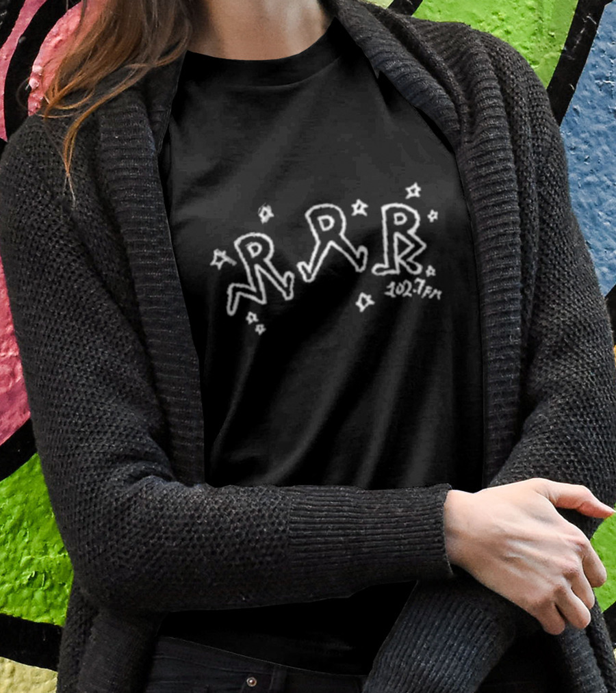 RRR Legs 102.7 FM Pink Stars T-Shirt