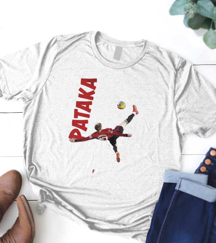 Alejandro Garnacho Bicycle Kick PATAKA Soccer T-Shirt