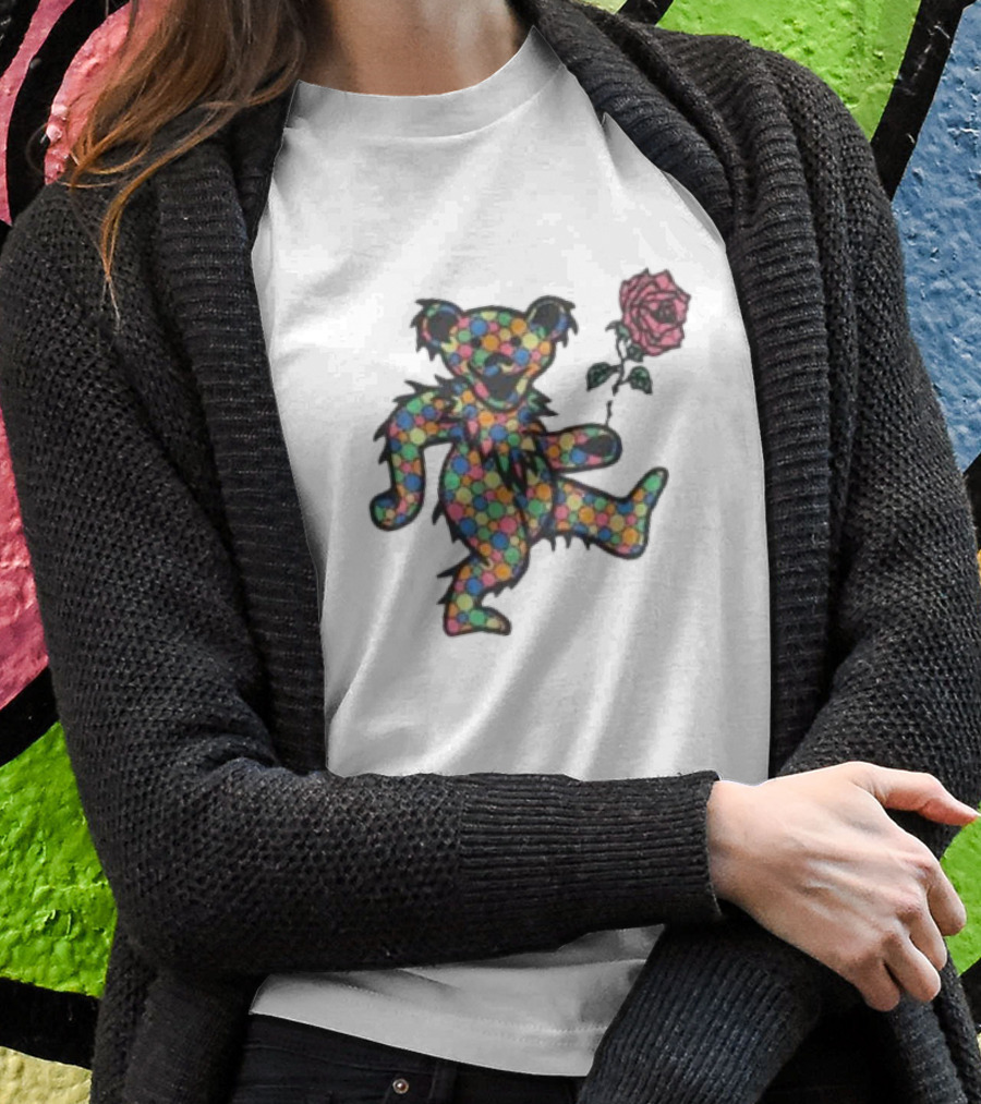 Wyco Vintage 1989 Grateful Dead Dancing Bear With Rose T-Shirt
