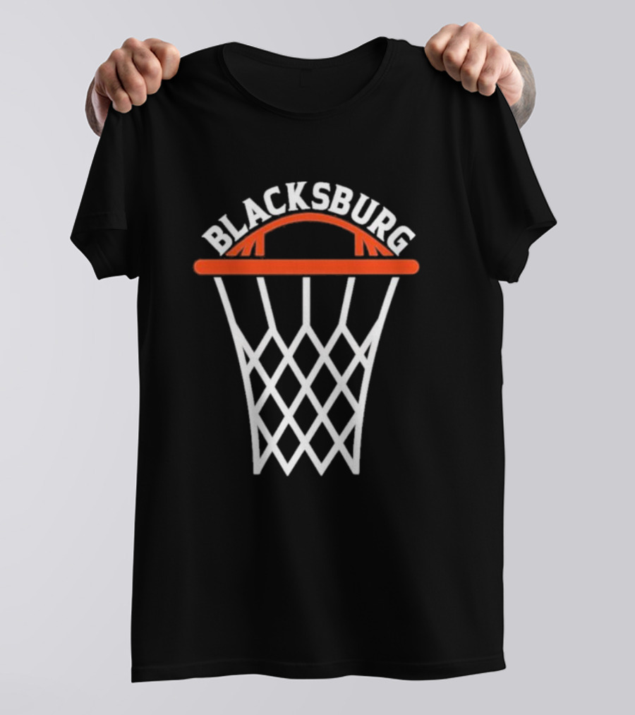 Blacksburg Basketball Hoops Net T-Shirt