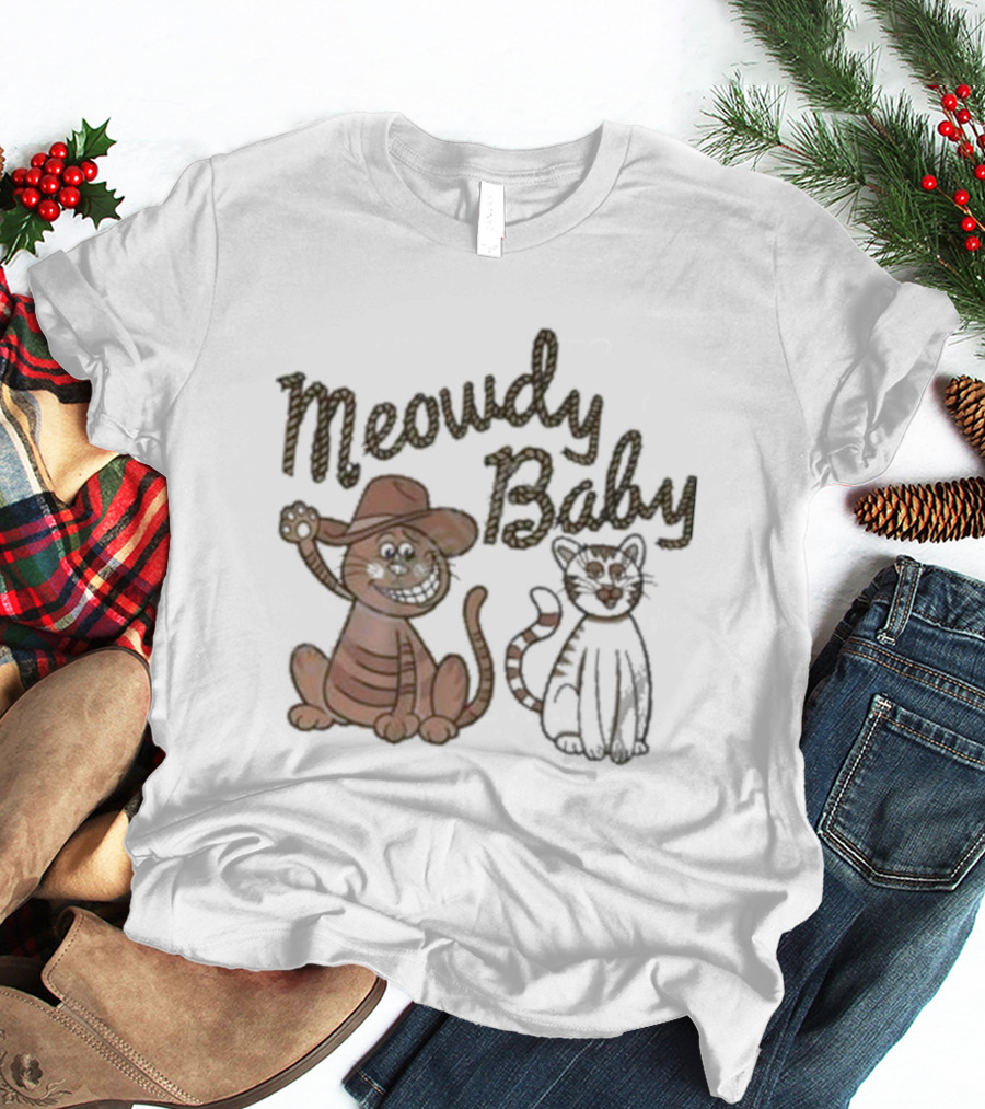 Meowdy Baby Leigh Mcnasty Cowboy Cats T-Shirt