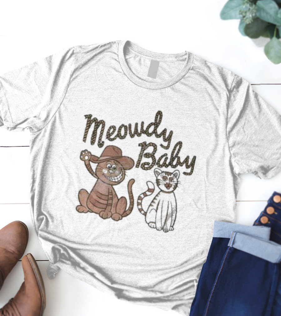 Meowdy Baby Leigh Mcnasty Cowboy Cats T-Shirt