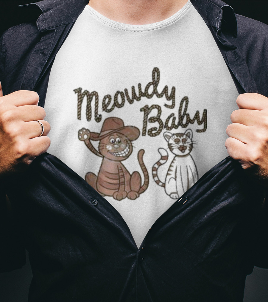 Meowdy Baby Leigh Mcnasty Cowboy Cats T-Shirt