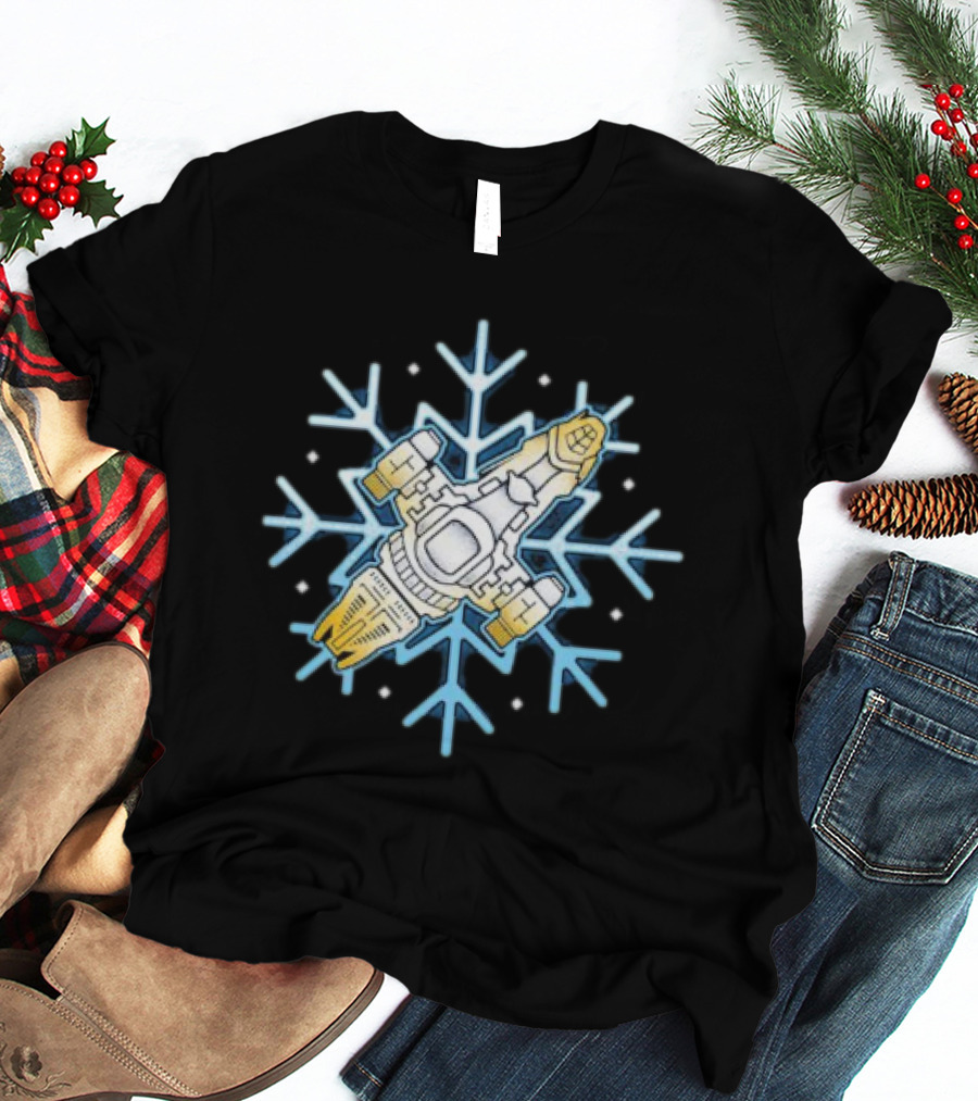 Shiny Snowflake Firefly Ship Serenity T-Shirt
