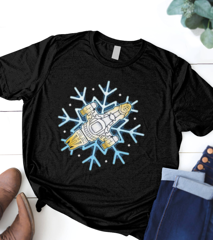 Shiny Snowflake Firefly Ship Serenity T-Shirt