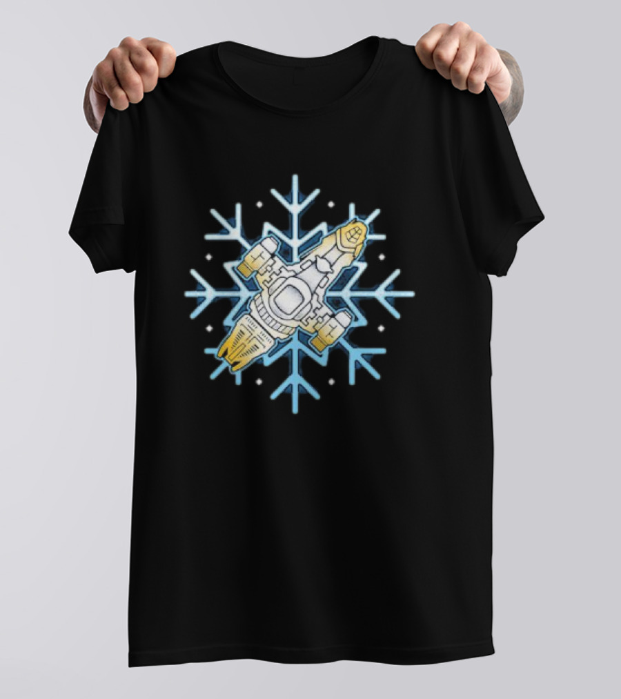 Shiny Snowflake Firefly Ship Serenity T-Shirt