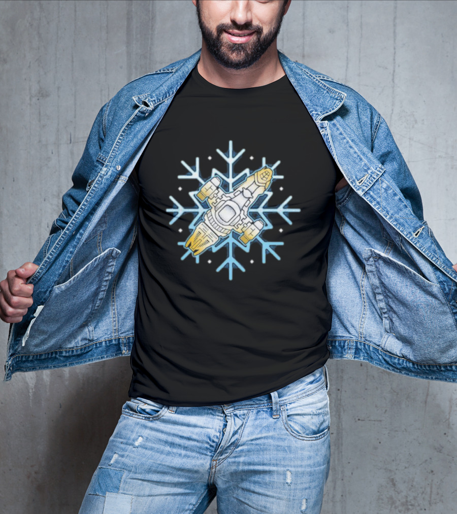 Shiny Snowflake Firefly Ship Serenity T-Shirt