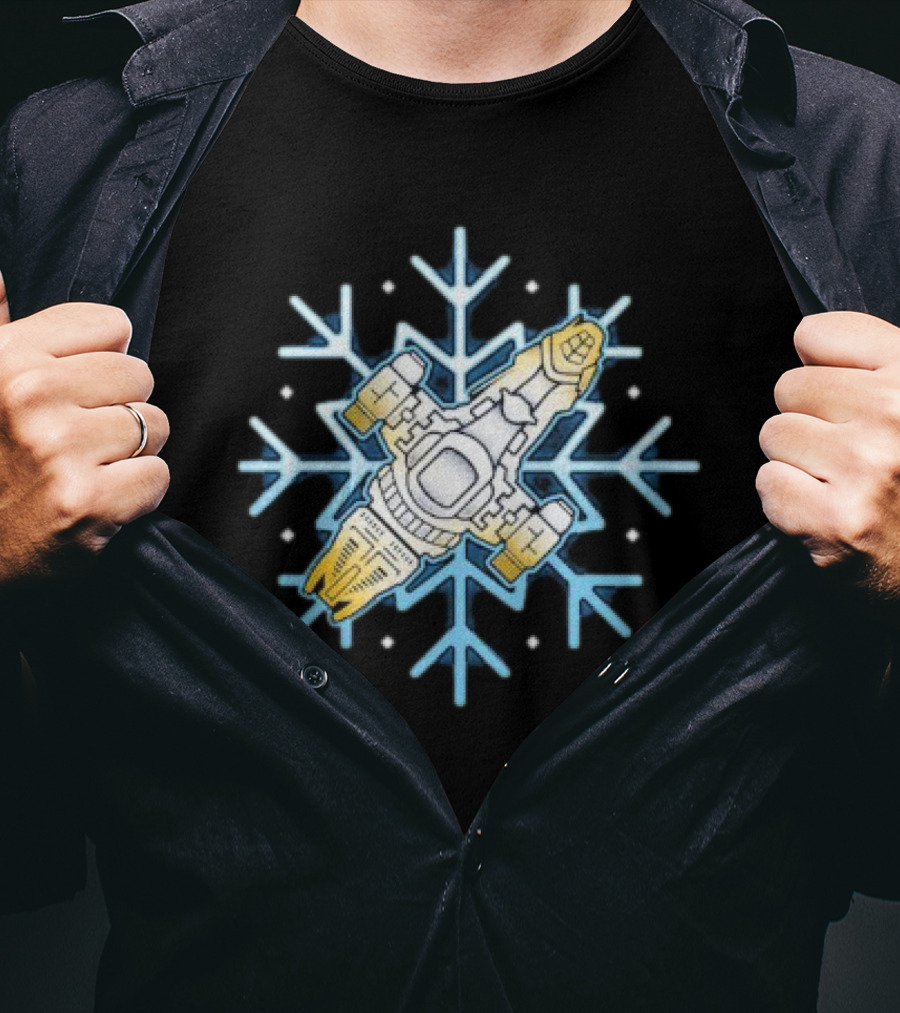 Shiny Snowflake Firefly Ship Serenity T-Shirt