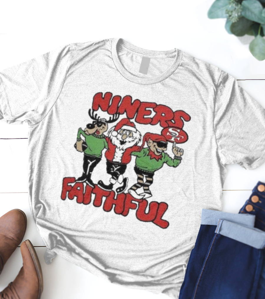 Niners Faithful San Francisco 49ers Homage Holiday Tri-blend T-Shirt