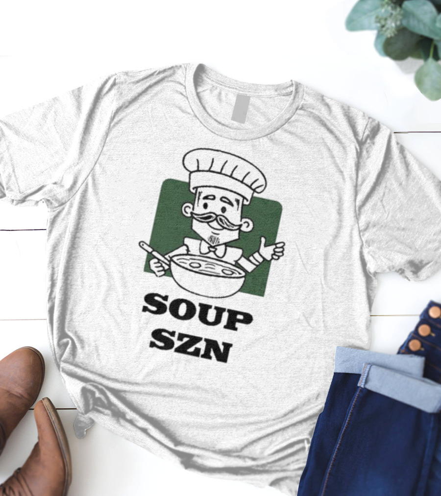 Soup Szn Chef Cartoon Cooking Bowl T-Shirt