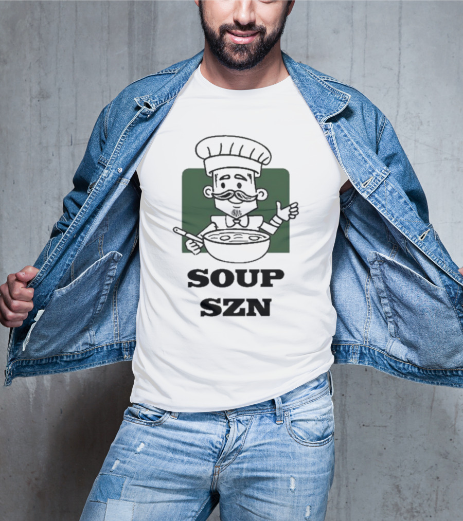 Soup Szn Chef Cartoon Cooking Bowl T-Shirt