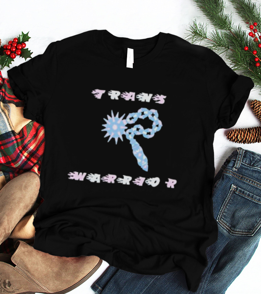 TRANS WARRIOR Blue Spike Chain T-Shirt