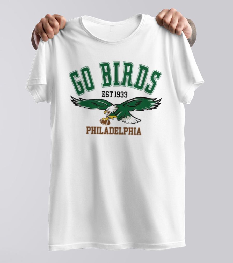 Kelly Green Go Birds Philadelphia Eagles Est 1933 NFL T-Shirt