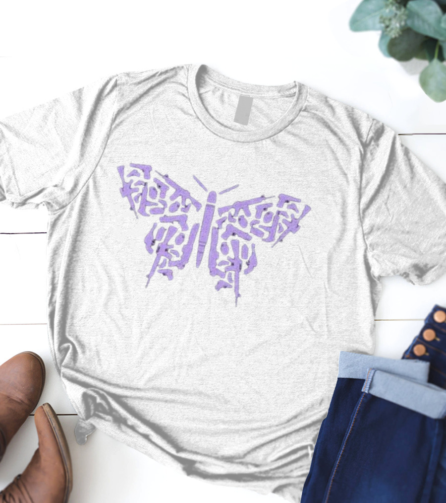 2a Butterfly Guns Wings T-Shirt