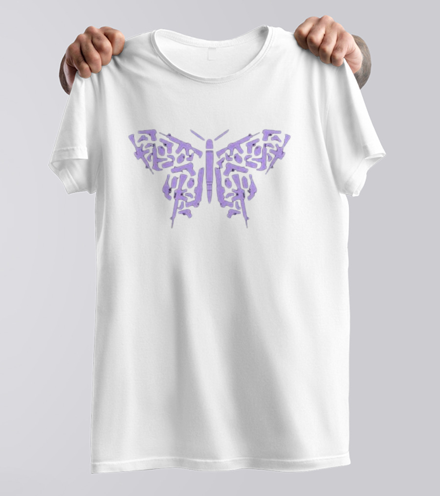 2a Butterfly Guns Wings T-Shirt